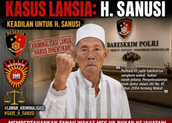 Uji Sistem Pengawasan Tanpa “Orang Dalam” dan Uang, Tim Hukum H. Sanusi Datangi Birowassidik