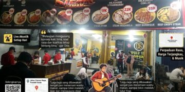 Dapur Steak Caman Harga Kaki Lima Rasa Bintang Lima, Jadi Favorit Anak Muda Bekasi