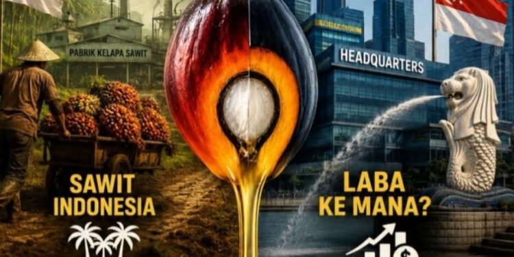 Kebunnya di Nusantara, Markasnya di Singapura! “Seberapa Besar Nilai Ekonomi Sawit yang Kembali ke Indonesia?